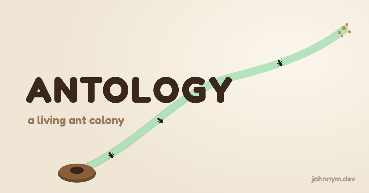 ANTOLOGY — a living ant colony you feed with crumbs