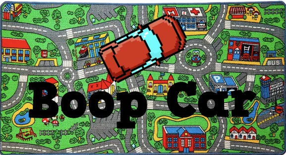 Boop Car — a cozy drive around a play-mat town
